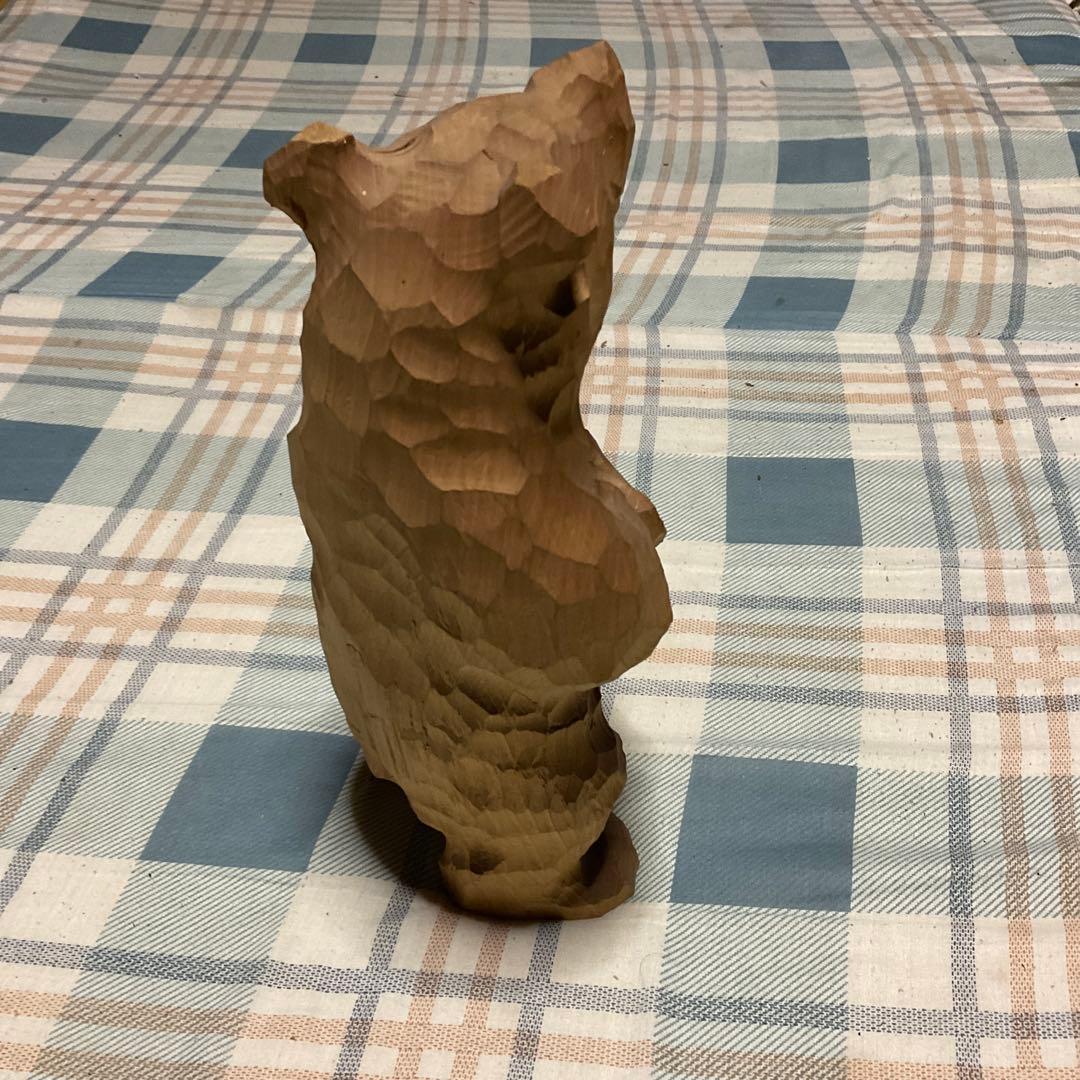 砂澤一雄（砂澤ビッキ氏の実弟）未完成熊立像 【激レア、巨匠の作品