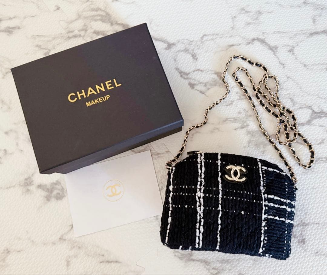 CHANEL ツイード ショルダーバッグ ノベルティ
