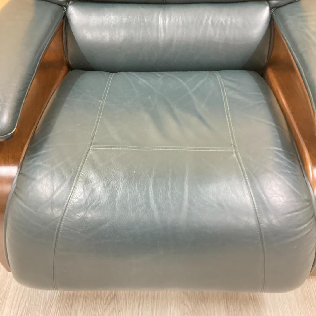 冨士ファニチア FUJI FURNITURE 総革 1人掛けソファ A - メルカリ