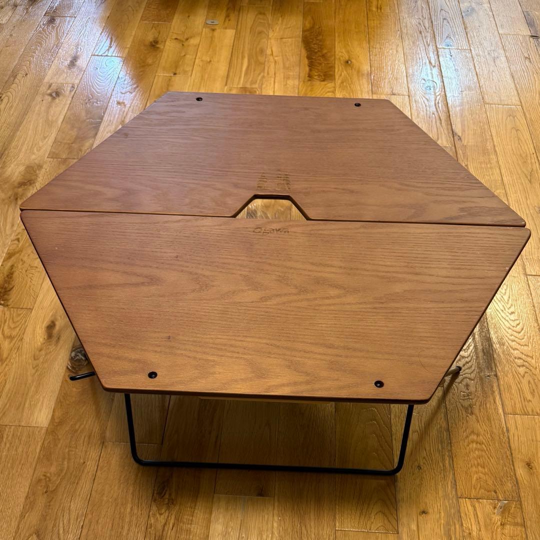 ogawa ARCH TABLE 六角形 ブラウン オガワ テーブル ポール