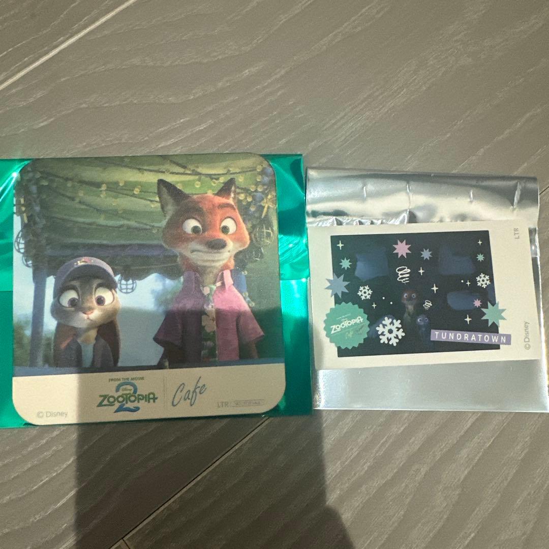ズートピア オーマイカフェ コースター ステッカー セット ニック