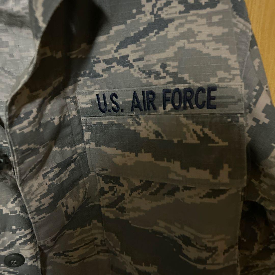 U.S. AIR FORCE 迷彩柄シャツ 38L 米軍 本物 実物 サバゲー