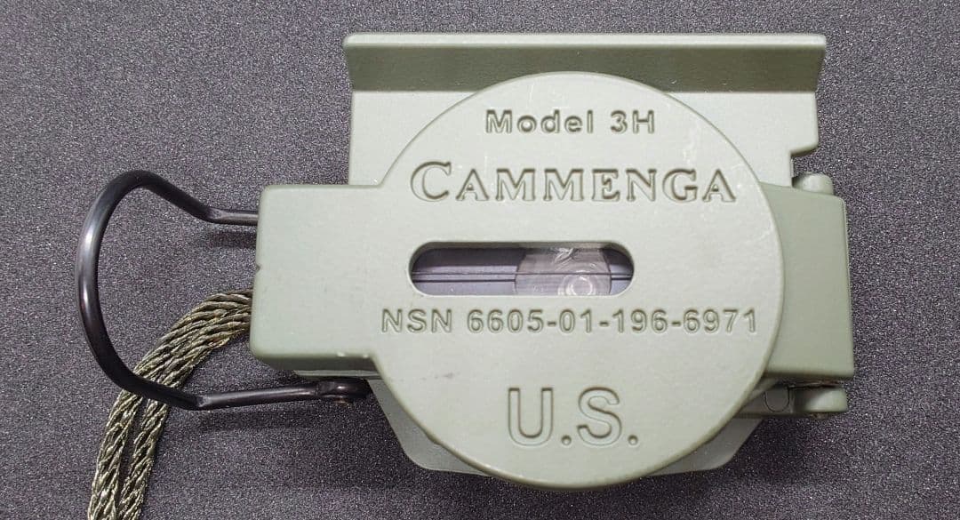 CAMMENGA Model 3H コンパス 収納ケース付き CAMMENGA カメンガ 軍用 レンザティックコンパス トリチウムコンパス
