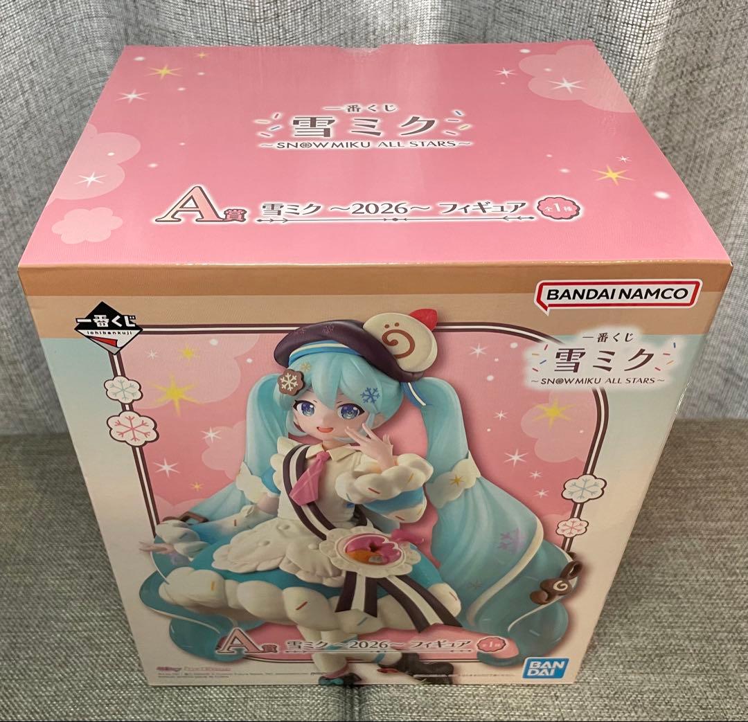 一番くじ 雪ミク A賞フィギュア&アクスタ ラバーチャーム クリア