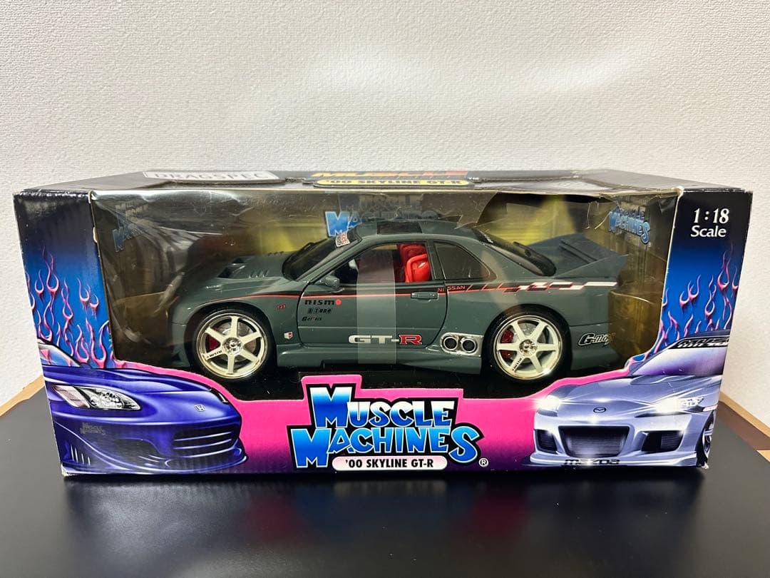マッスルマシーンズ 1/18 スカイライン GT-R Amazon | 1/18 MUSCLE MACHINES 00' SKYLINE GT-R グレー | ミニカー