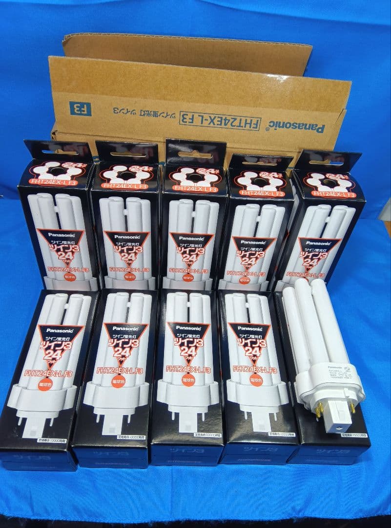 未使用 FHT24EX-LF3 10本セット パナソニック ツイン3 電球色 Panasonic（パナソニック） ツイン3 FHT24EX-LF3 10個セット 電球色 24