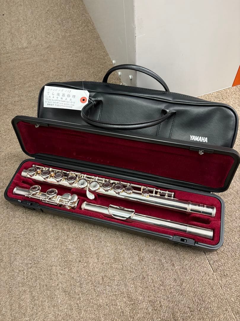【極美品】YAMAHA フルート YFL-211SⅡ 銀メッキ メンテナンス済み メンテナンス済・即演奏可】YAMAHA ヤマハ フルート YFL-211SⅡ 銀