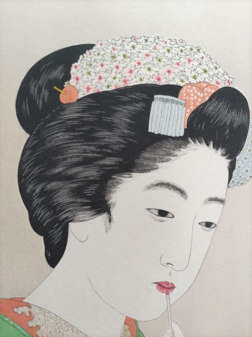 新版 橋口五葉集 『京舞妓』丹青社版 手摺木版画大判 新版画 美人