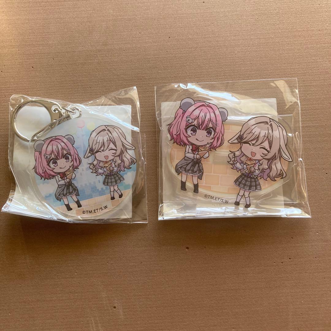 わたなれ くじ引き堂 B,C賞 れな子&紫陽花さん ミニアクスタ&アクキー