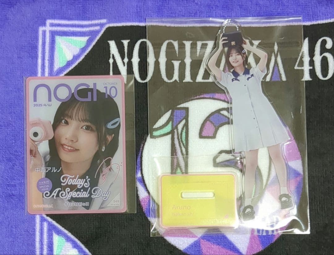 中西アルノ 乃木坂mobile のぎBOX アクリルスタンド、モバカ レア