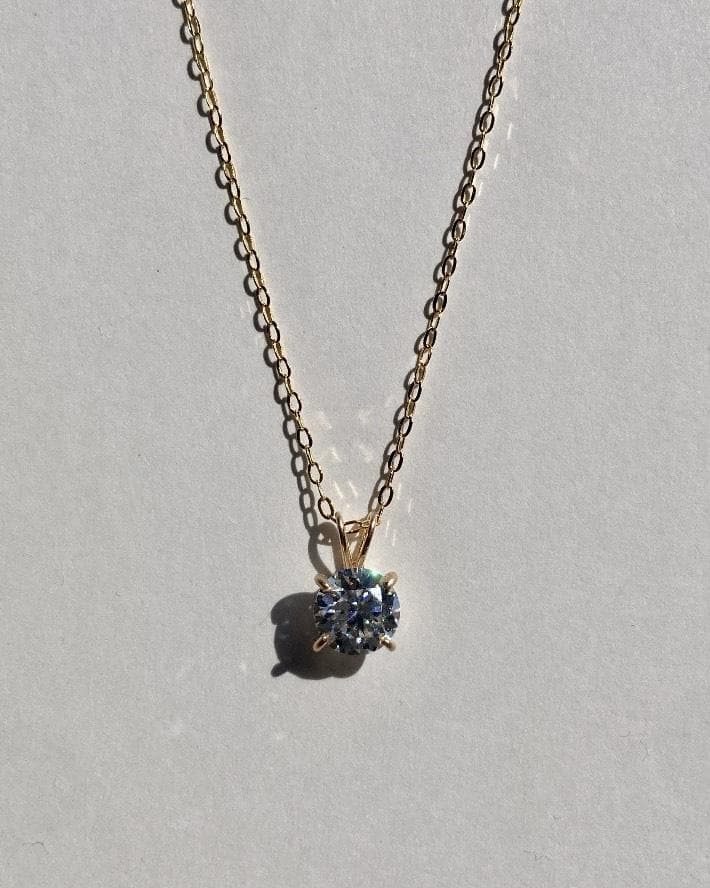 BOX付✨【富の象徴】 モアサナイト 0.74ct 14kgf ネックレス