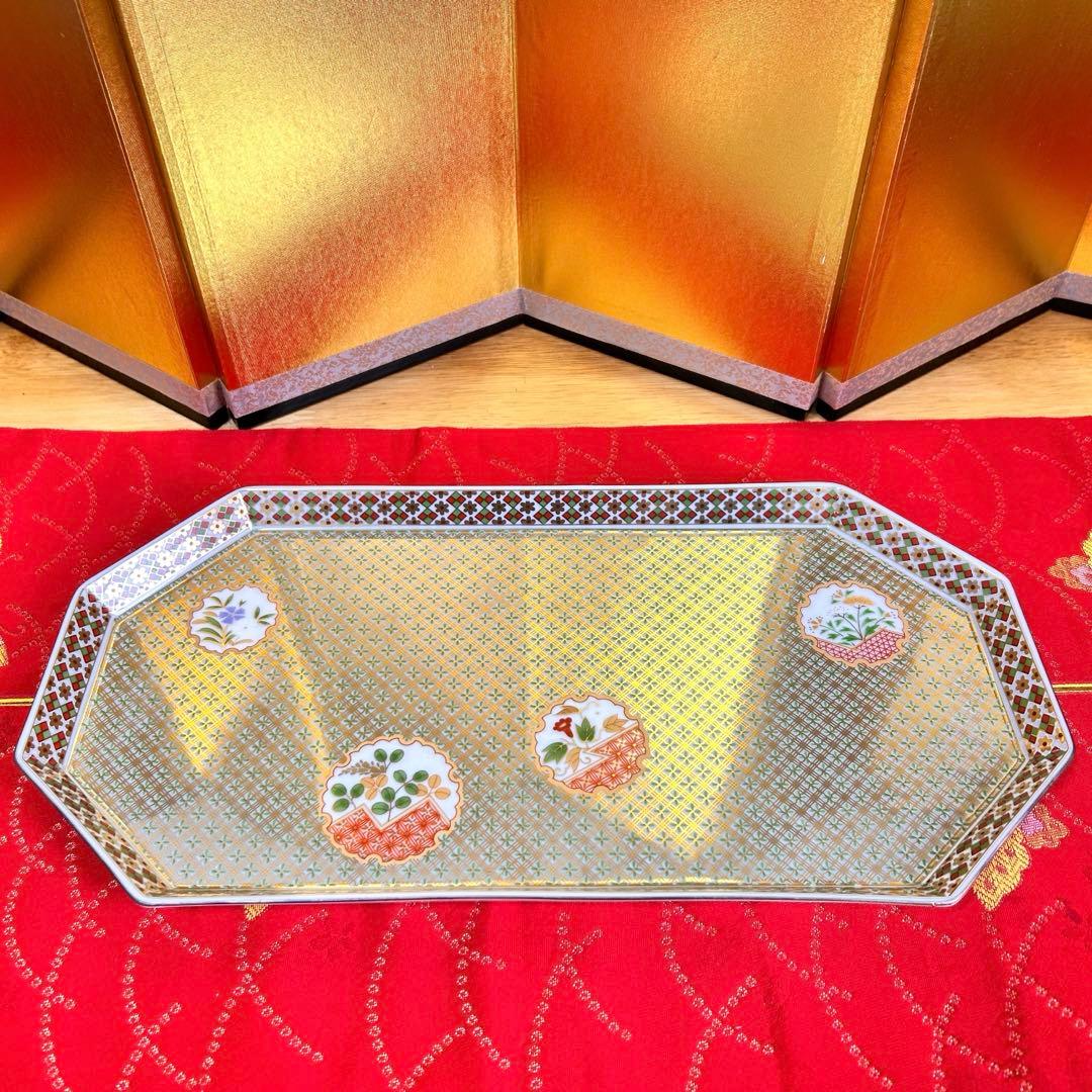【未使用品】美濃焼　庫山窯　金彩狩衣　八角長盛大皿　オードブルプレート　廃盤品 2026年最新】Yahoo!オークション -庫山窯の中古品・新品・未使用品一覧
