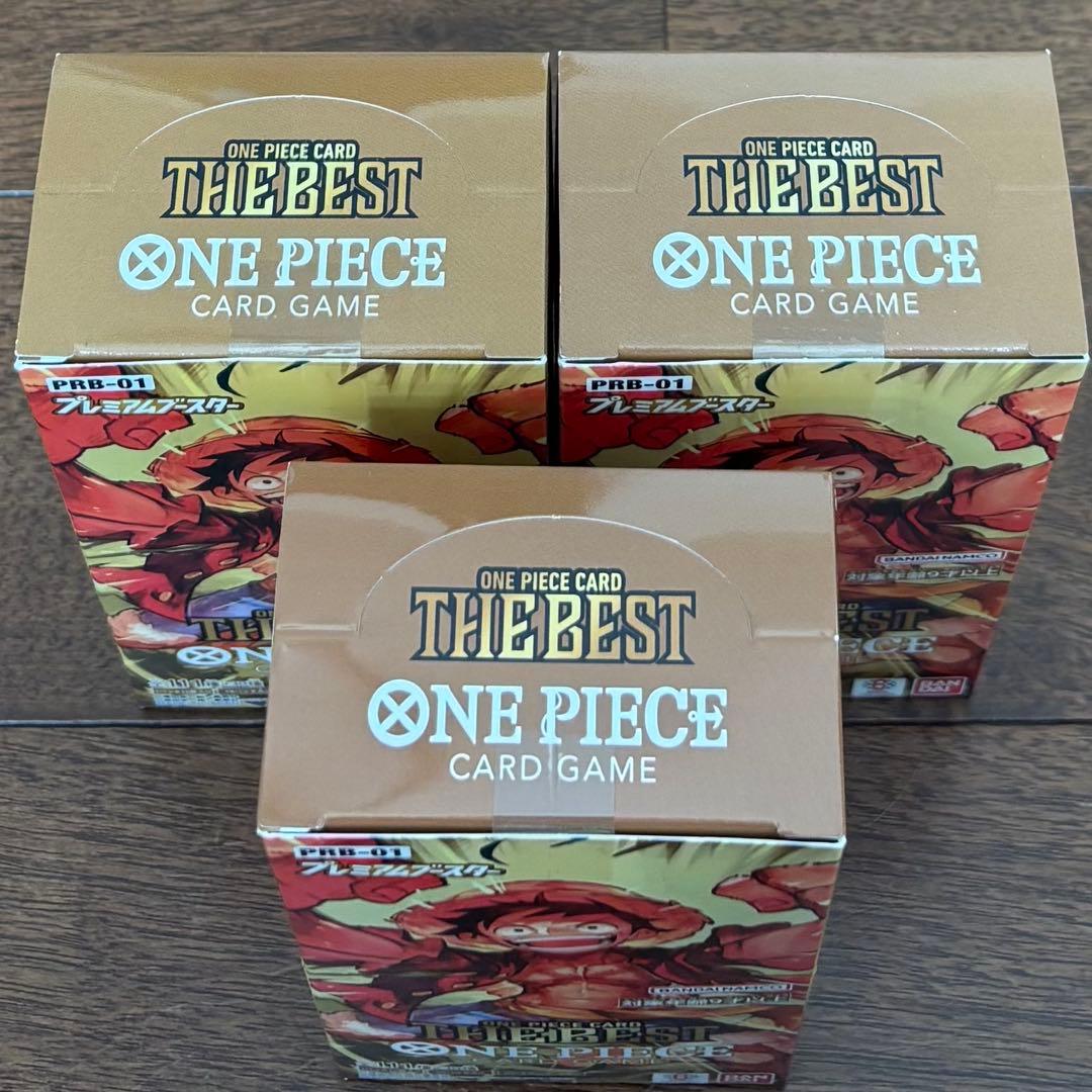 ワンピースカードゲーム THE BEST PRB-01 テープ付き3box - メルカリ
