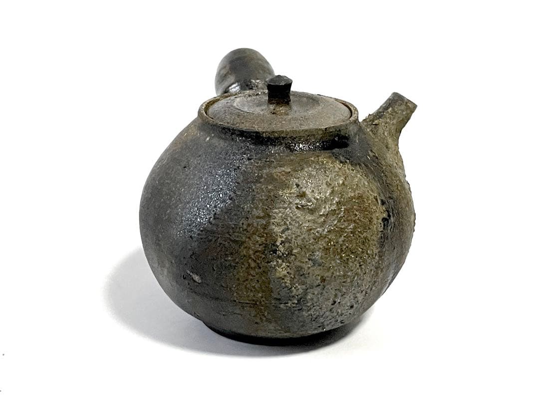 作家物 陶芸家 作者不明 急須 自然釉 横手急須 茶銚 煎茶 中国茶