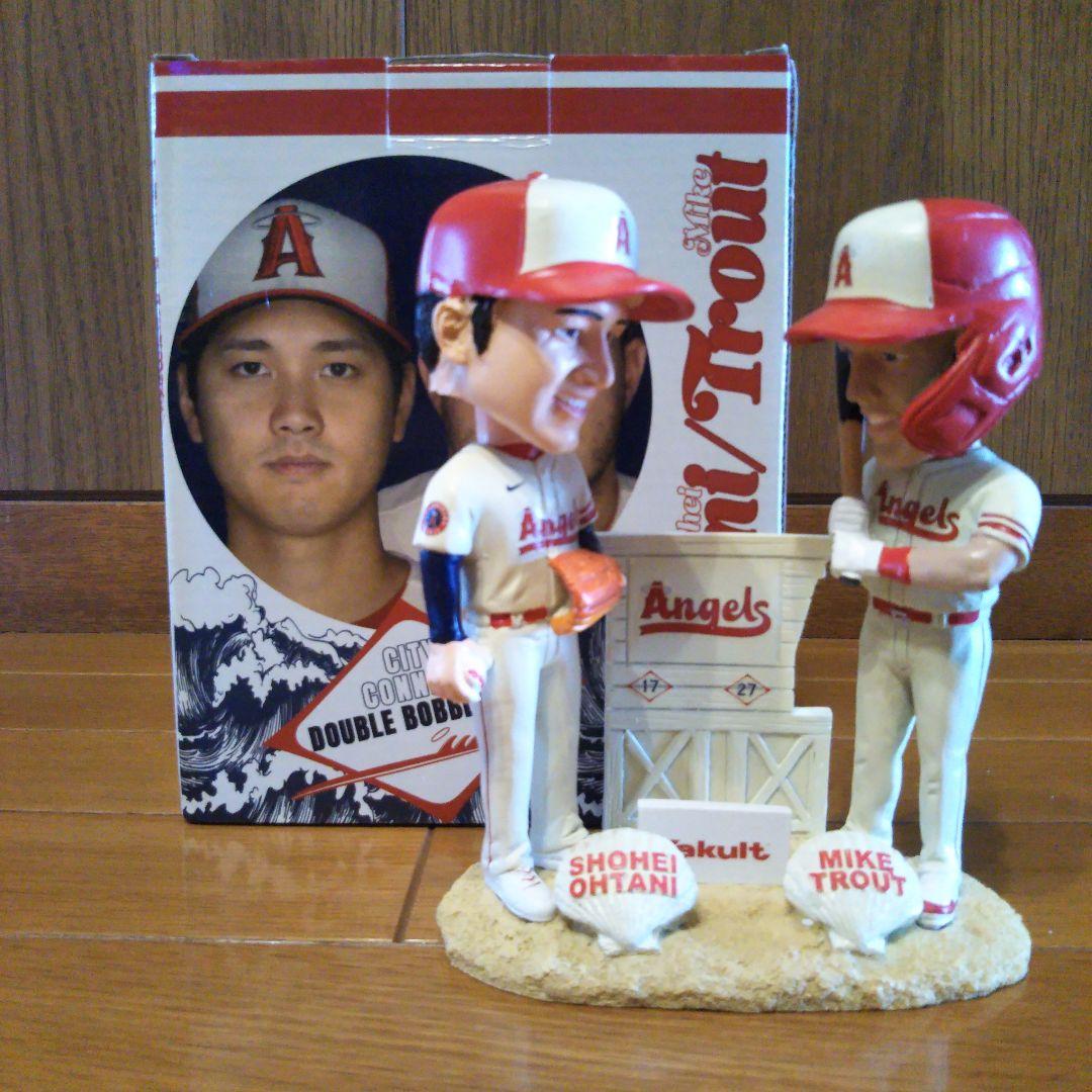 B*ー様 大谷翔平/マイク・トラウト ダブルボブルヘッド球場配布非売品 大谷翔平＆マイクトラウト7月1日エンジェルス球場25000体限定配布