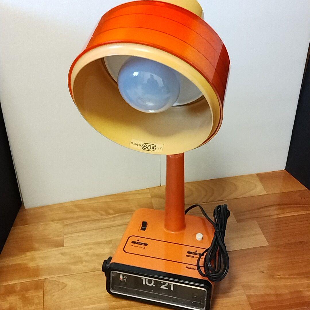 サ*ラ様 レトロ照明 電気スタンド ナショナル 1978年製　LB-600-D 送料無料 ナショナル デジタルスタンドライト LB-600-D 昭和レトロ