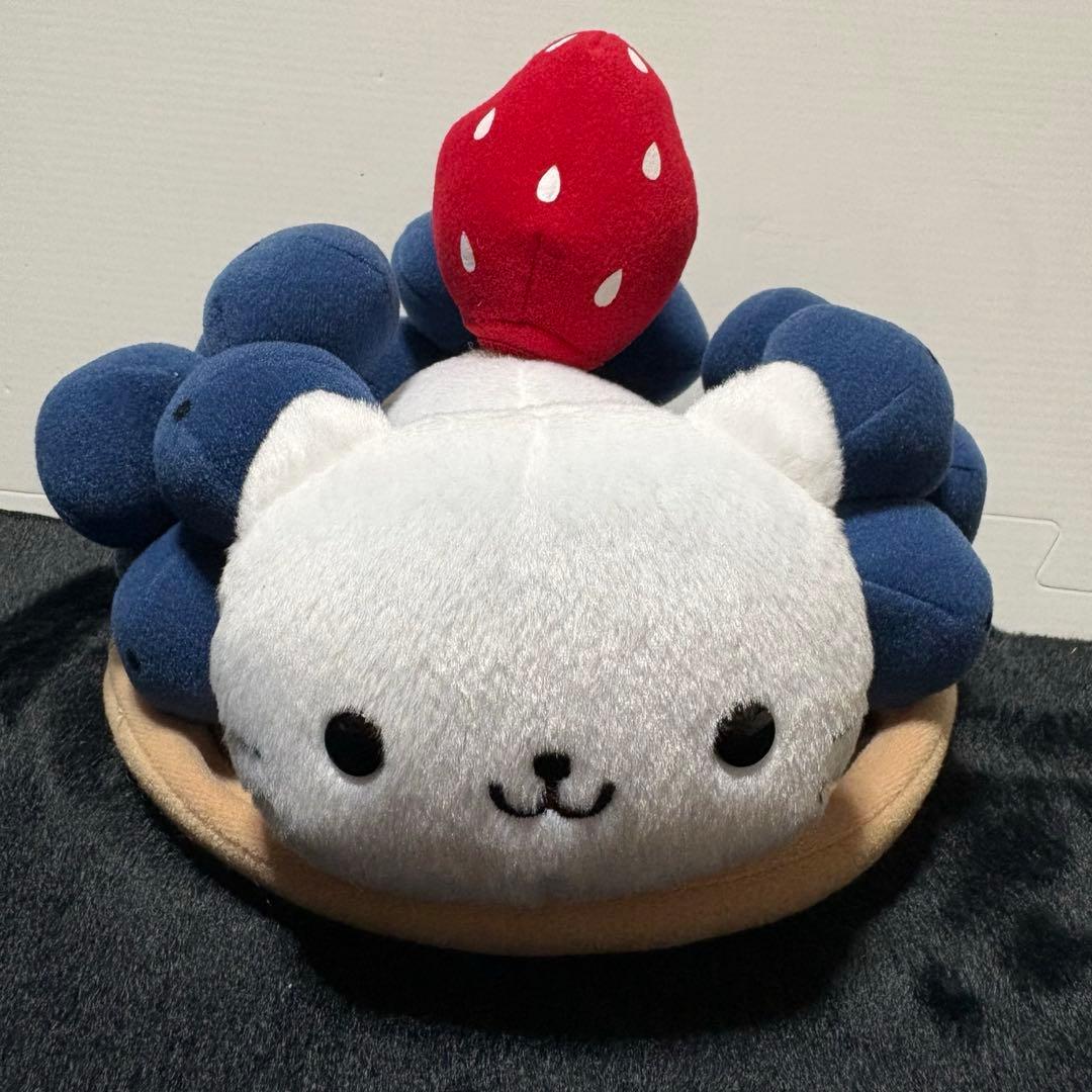 希少 レア にゃんにゃんにゃんこ ぬいぐるみ ブルーベリー タルトにゃん レトロ にゃんにゃんにゃんこ - ぬいぐるみ （あのころのともだち