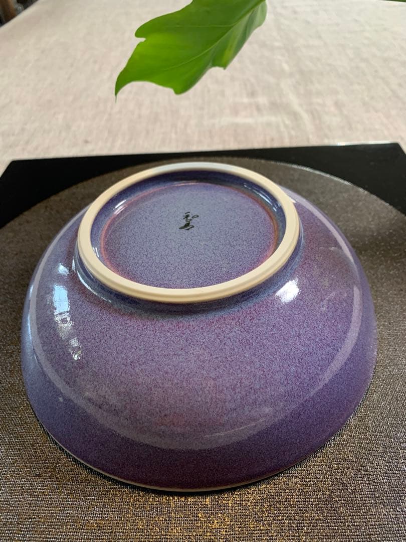北村和善 均窯 菓子鉢 御室焼き 仁清焼き 茶席の器 20cm 未使用
