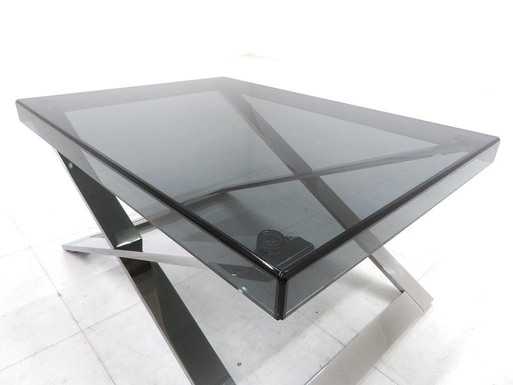 展示品 ポルトローナフラウ ガラス サイドテーブル コーヒーテーブル