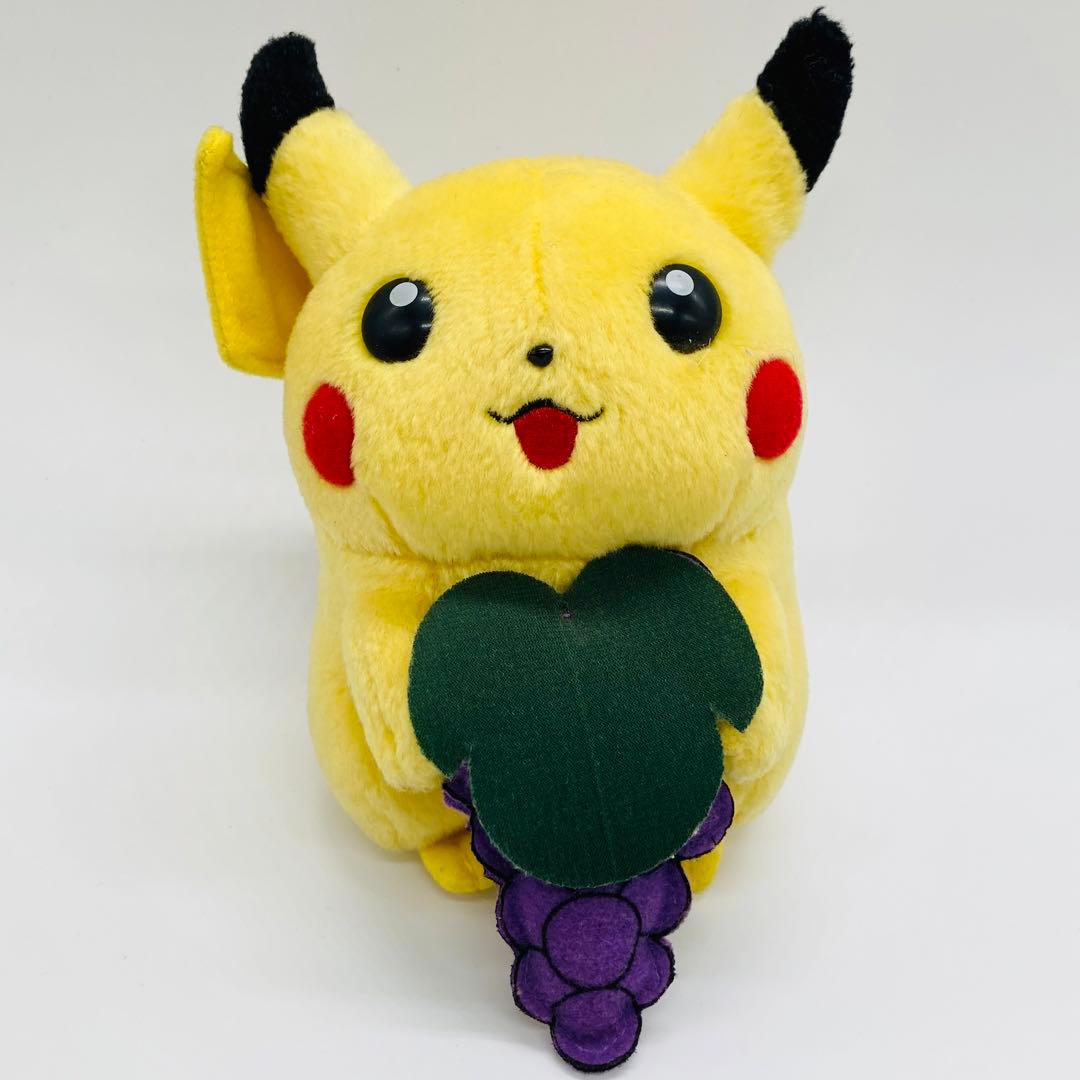 TOMY ピカチュウ レトロ 初期 ポケモン ぬいぐるみ 希少 ぶどう - メルカリ