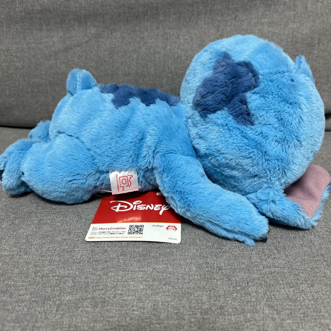 ディズニー くったりBIGぬいぐるみ スティッチ タグ付き - メルカリ