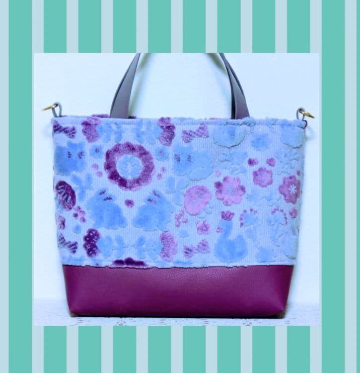 特別価格】 ✿ジョリーフルール✿ ♡両面もふもふ＆合皮のトートバッグ