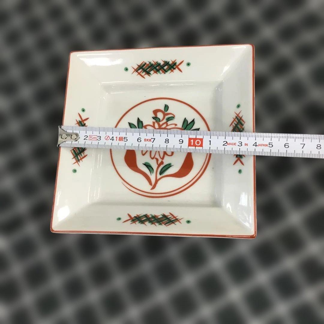 たち吉 呉須赤絵 煮物鉢 赤絵角 花数寄 赤絵皿 花あわせ 橘吉まとめ
