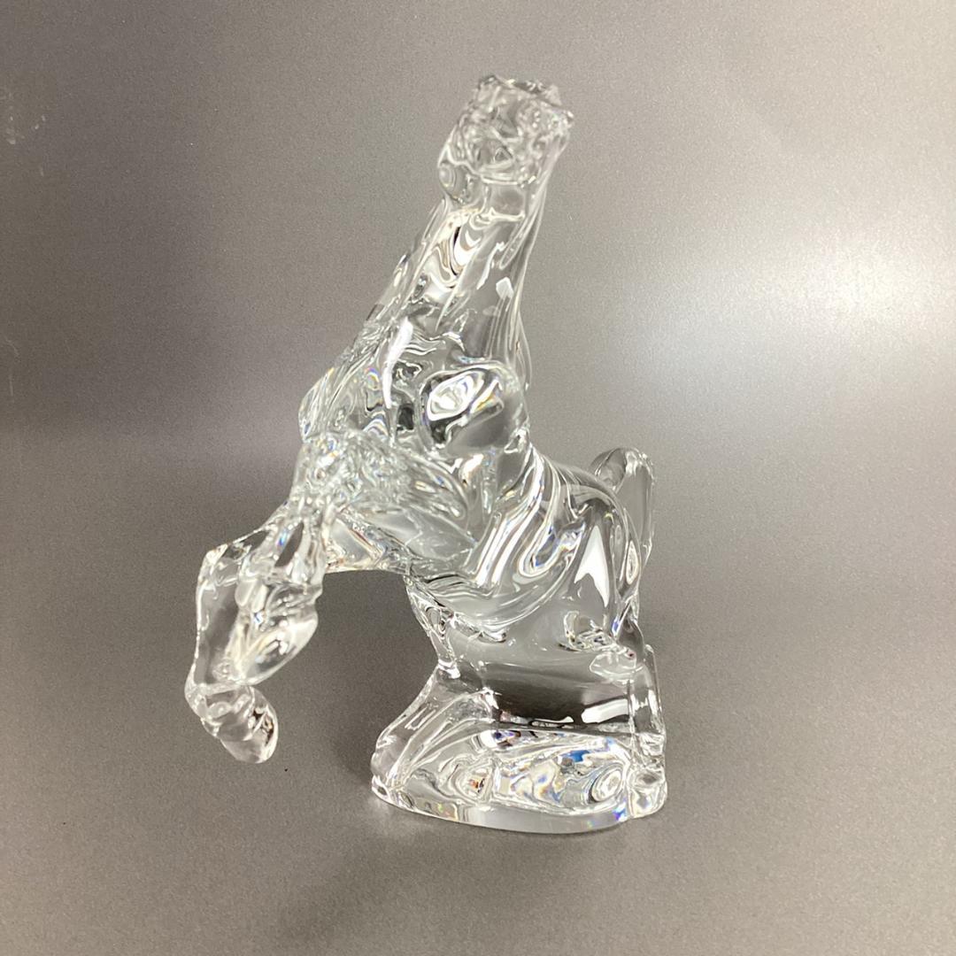 ☆美品☆バカラ いななく馬 跳ね馬 ジャンピングホース 置物 Baccarat