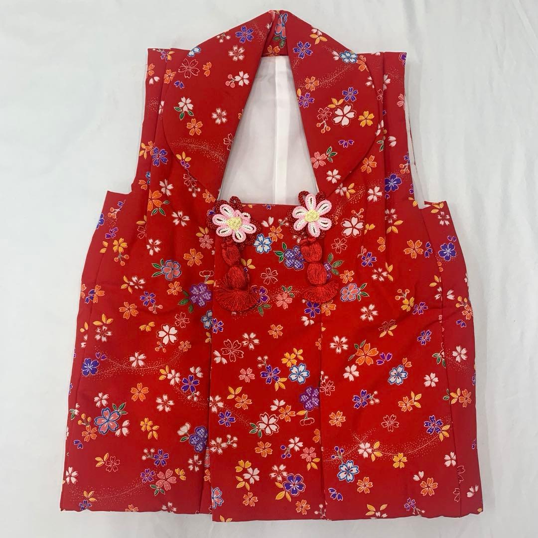 602agu1□七五三 三歳 女の子 着物&被布&長襦袢 金彩 桜□美品 - メルカリ