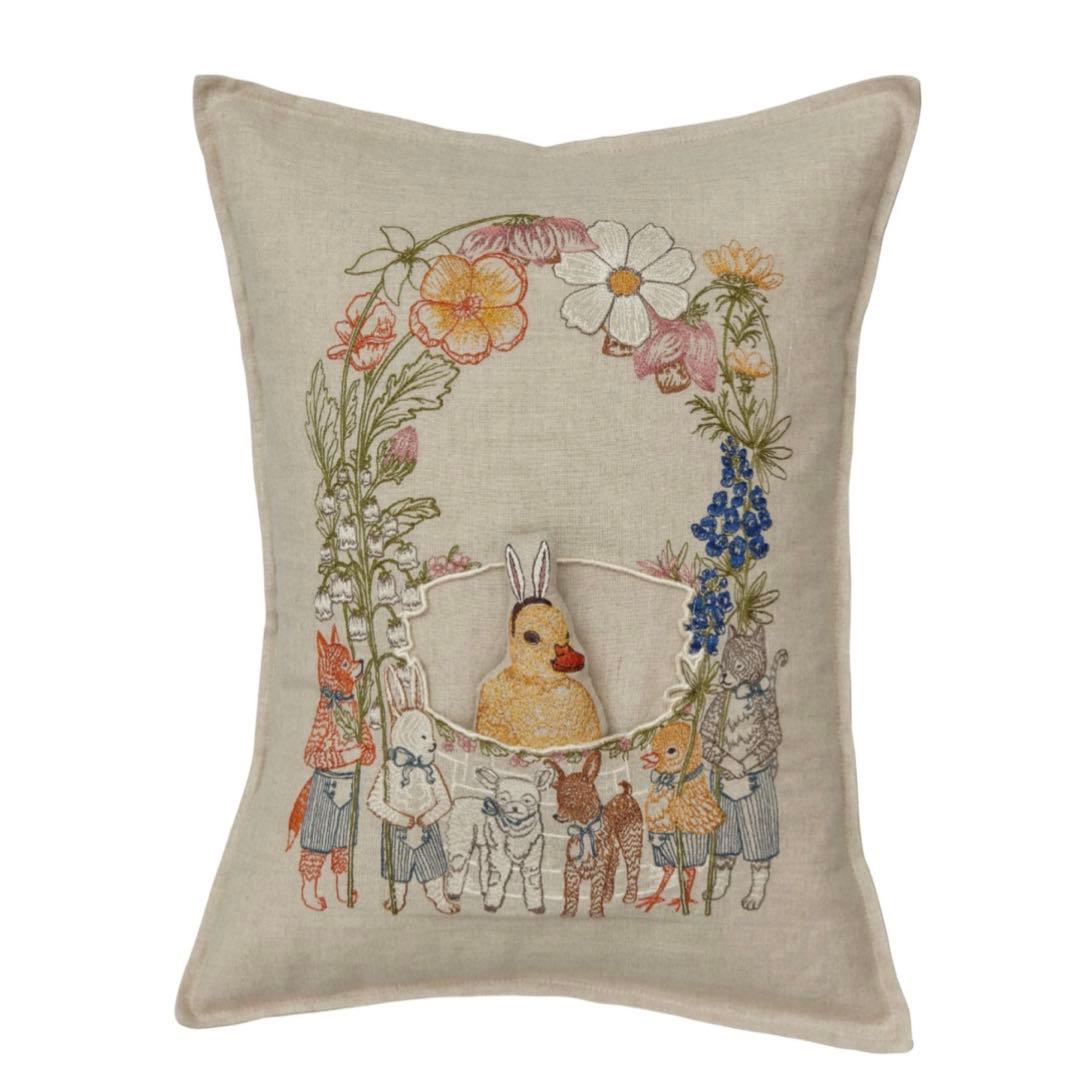 Coral&Tusk クッションカバー Easter Easter Bunny Pocket Pillow | Coral & Tusk