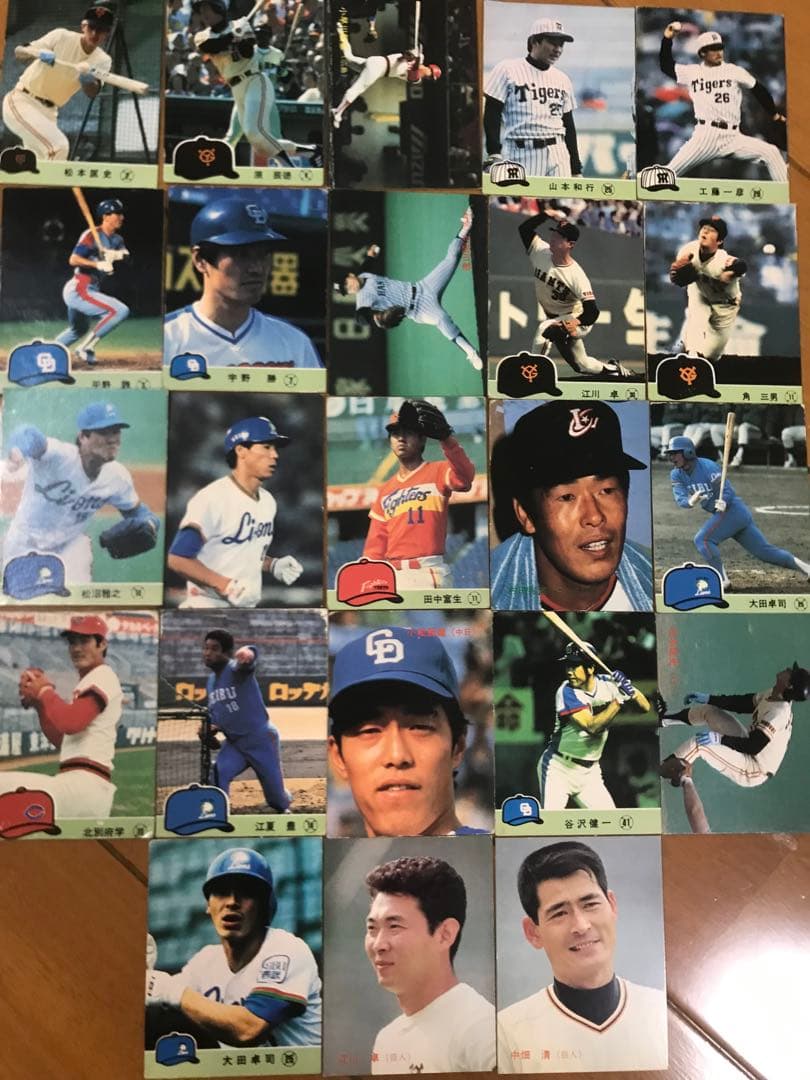 昭和レトロ】プロ野球チップスカード84、86、87、88計23枚 - メルカリ