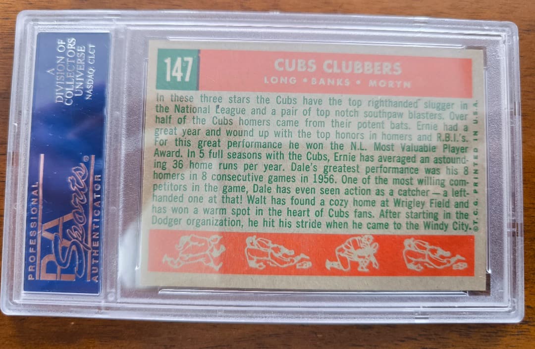 1959年 TOPPS CUBS CLUBBERS #147 PSA 7 - メルカリ