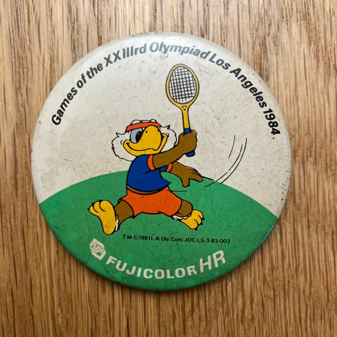 1984ロス五輪 マスコットキャラクター「イーグルサム」バッジ3個