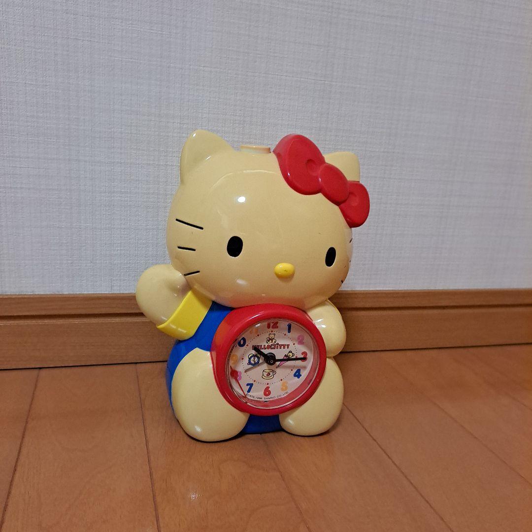 ジャンク品】ハローキティ キティちゃん 目覚まし時計 平成レトロ