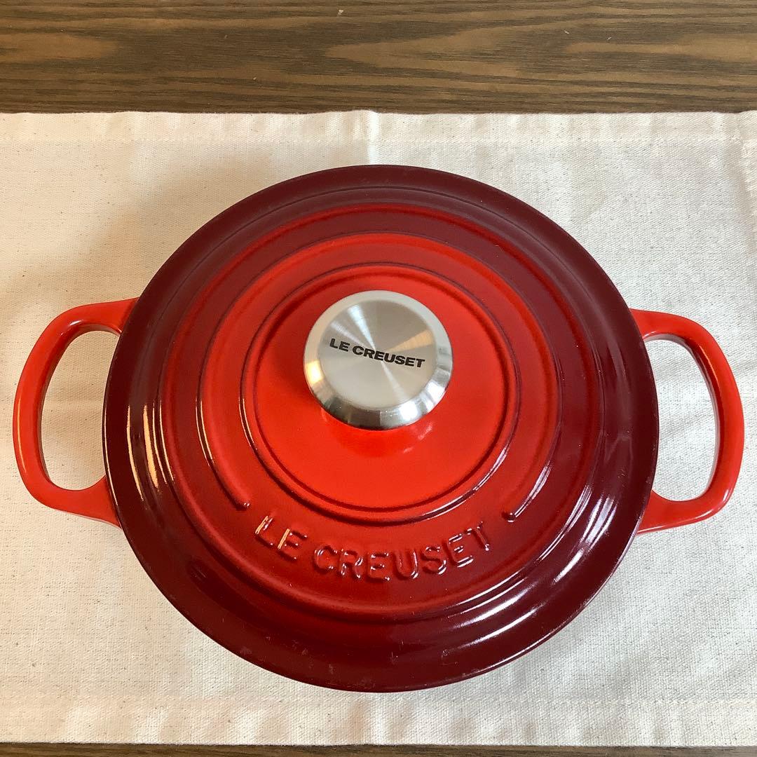 【美品】ルクルーゼ　ココットロンド　18cm 楽天市場】ル・クルーゼ シグニチャー ココット・ロンド 18cmの通販