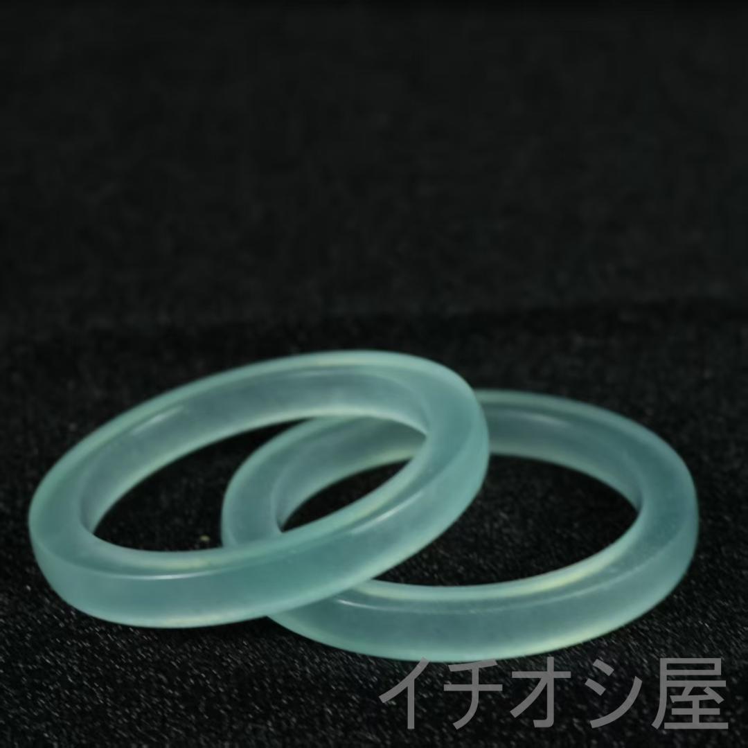 中国古美術 翡翠 高氷種 細方条バングルセット 高透明 天然石 玉器け