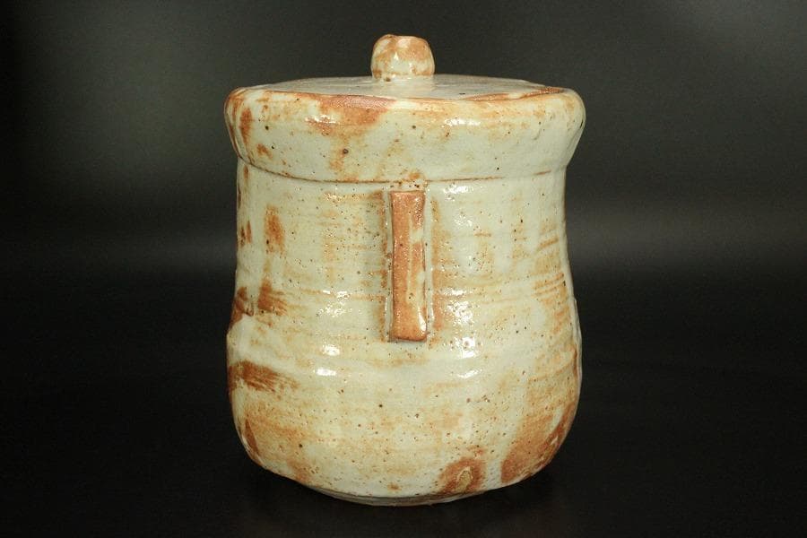 茶道具 紅志野 耳付 水指 芳作 美品(LC845) - メルカリ