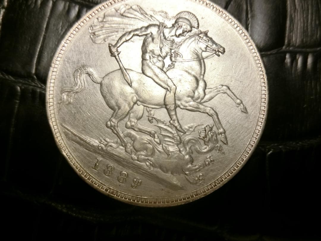イギリス1889年 ビクトリア クラウン本物保証