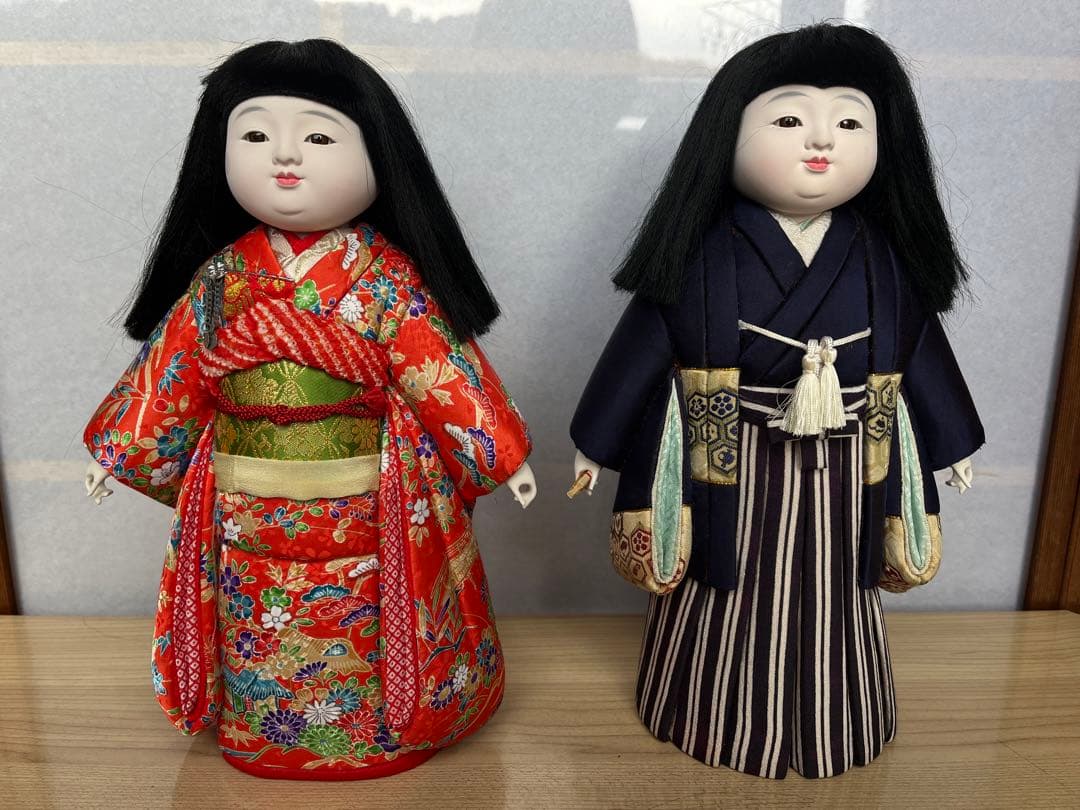 市松人形　女の子　男の子　ハンドメイド 市松人形 齊藤公司作 13号 愛ちゃん 正絹金彩友禅 13d-200a-ai2