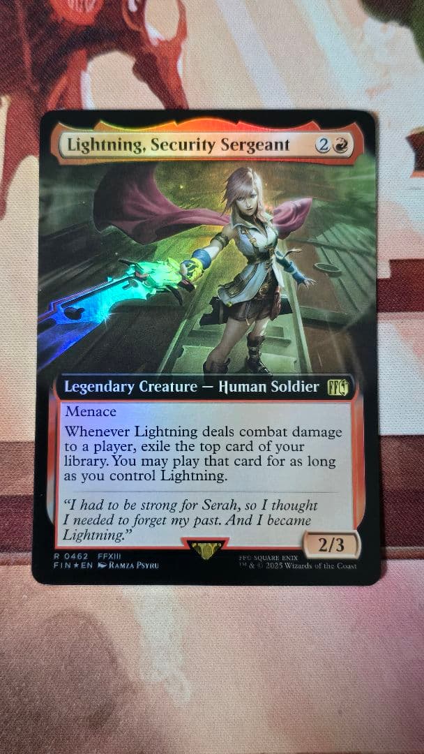 mtg 刃向かう者、ライトニング 英語版拡張foil ENG】☆Foil☆□拡張アート□刃向かう者、ライトニング/Lightning