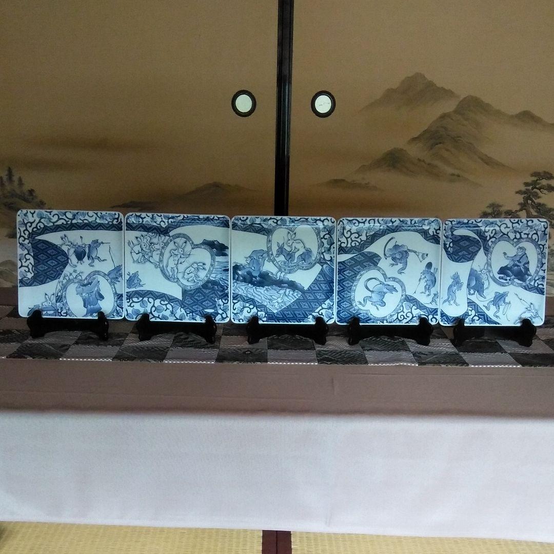 有田焼 琳泉窯 山口亜紀作 鳥獣画 角皿揃 有田焼 琳泉窯 山口亜紀作 鳥獣画 角皿揃 - メルカリ