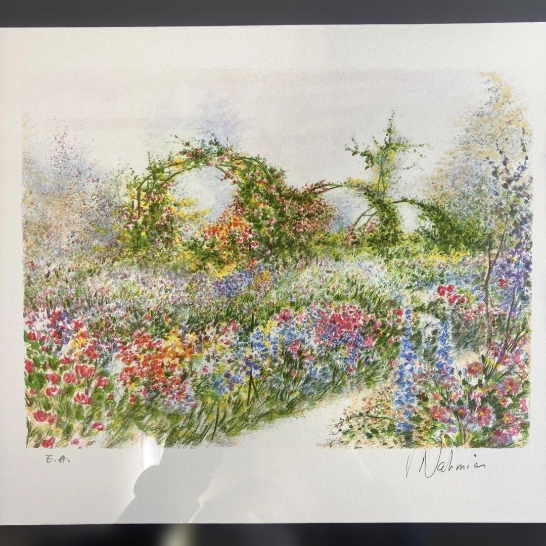 リトグラフ版画 リチャード•ナミアス 「花のアーチ」 - メルカリ