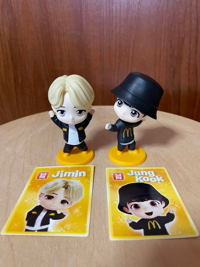 Tiny Tan ジミン ジョングク フィギュアセット ハッピーミール箱付