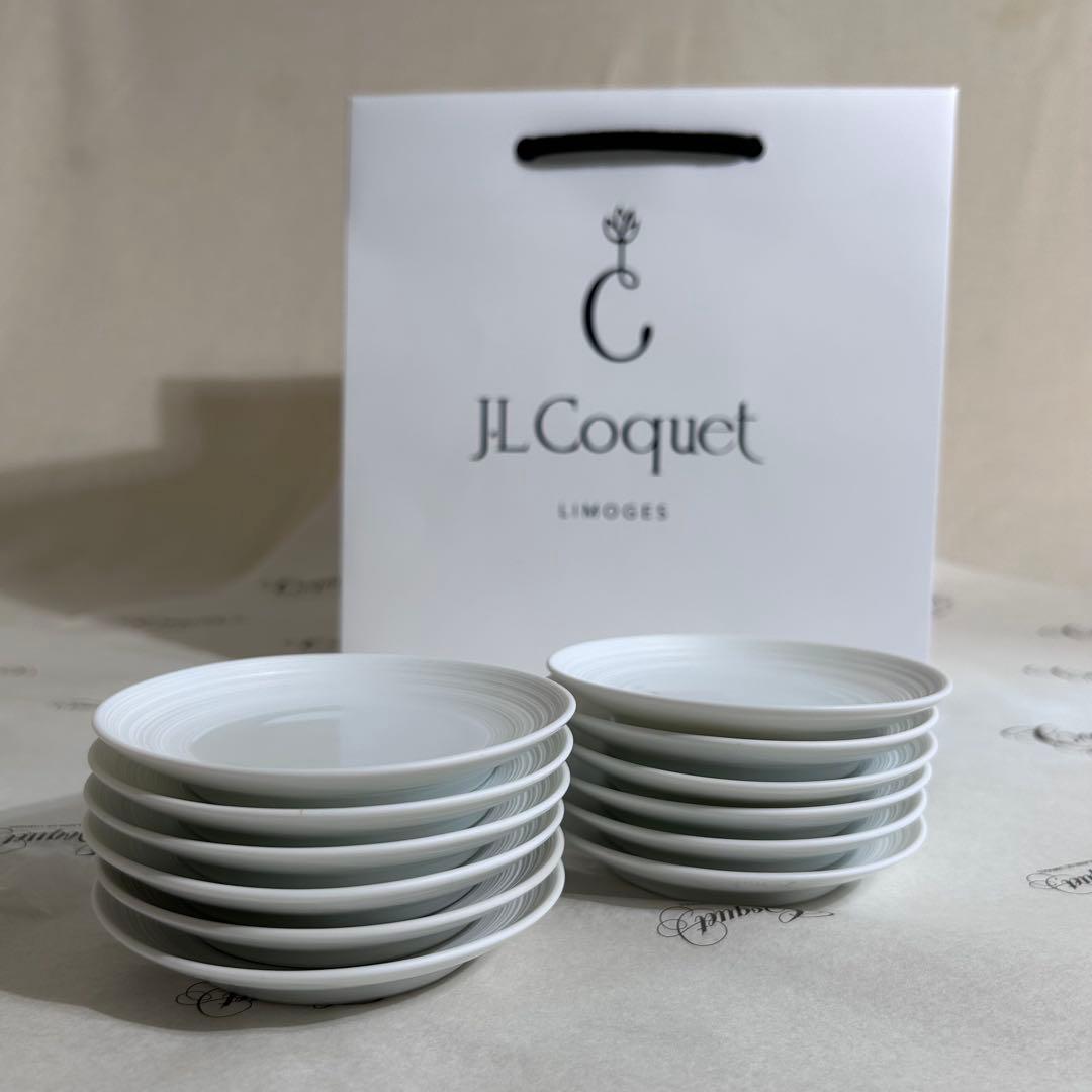 JL Coquet ジャン・ルイ・コケ 陶磁器皿 10枚セット 約10cm J.L Coquet - ジャン・ルイ・コケ ] < Hémisphère - エミスフェ