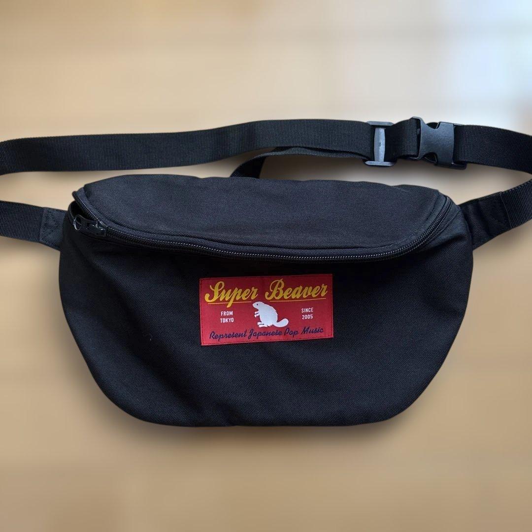 SUPER BEAVER ボディバッグ ウエストポーチ 黒 スーパービーバー
