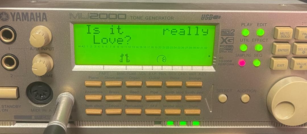 YAMAHA MU2000 トーンジェネレーター ハードウェア音源 動作確認済