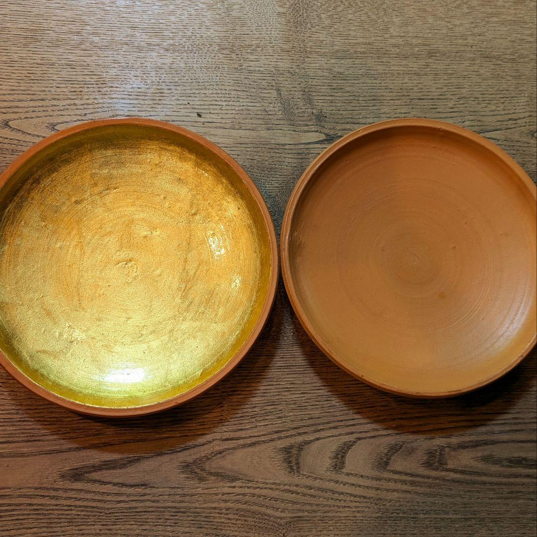 宝楽皿 片面本金箔貼り素焼き 2枚1組×5 計10枚 - メルカリ