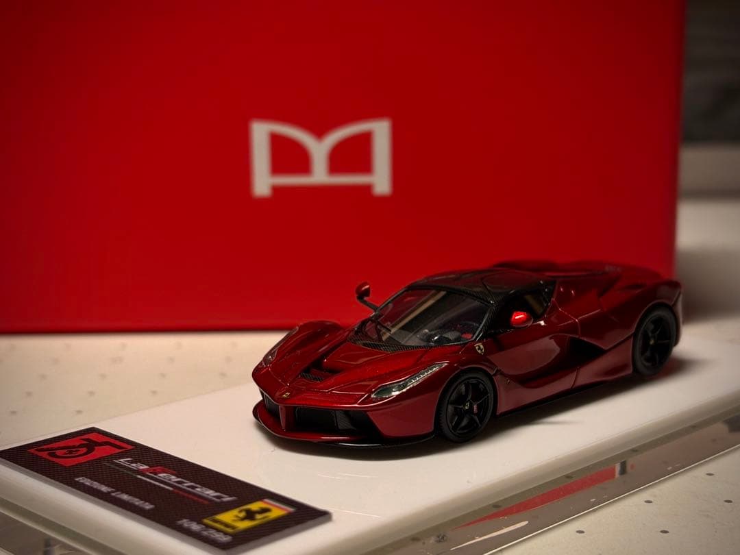 DMH 1/64 ラフェラーリ メタリックレッド - メルカリ