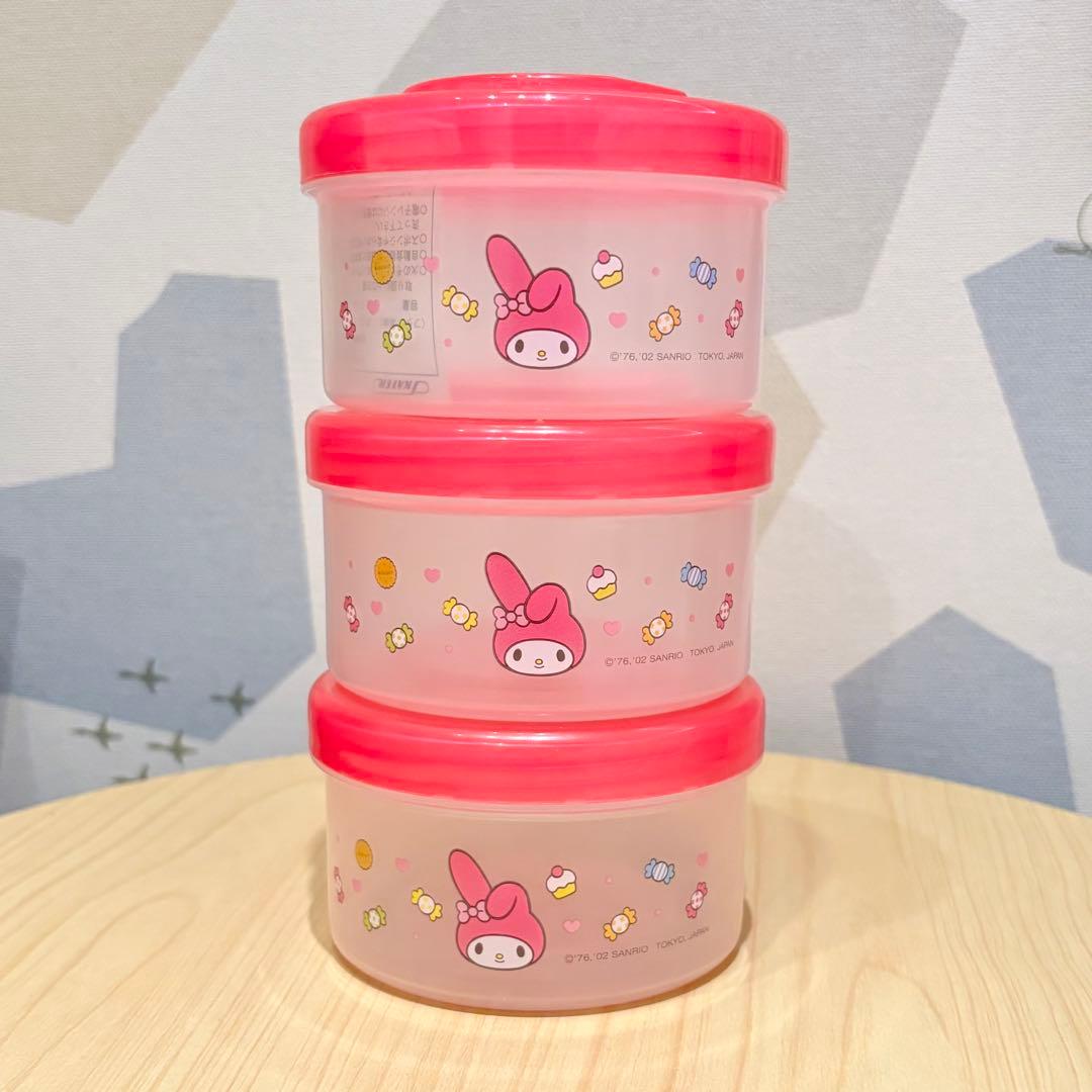 マイメロディ 食品保存容器 タッパー スタッキング可能 サンリオ
