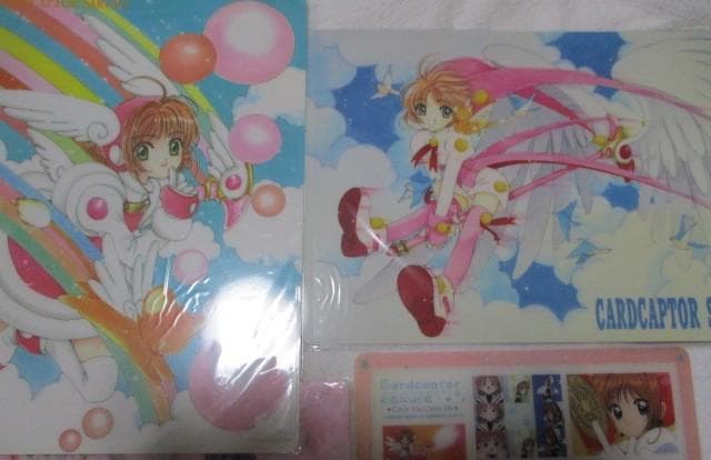 CLAMP カードキャプターさくら 下敷き4枚 原作絵2枚 アニメ版2枚 未